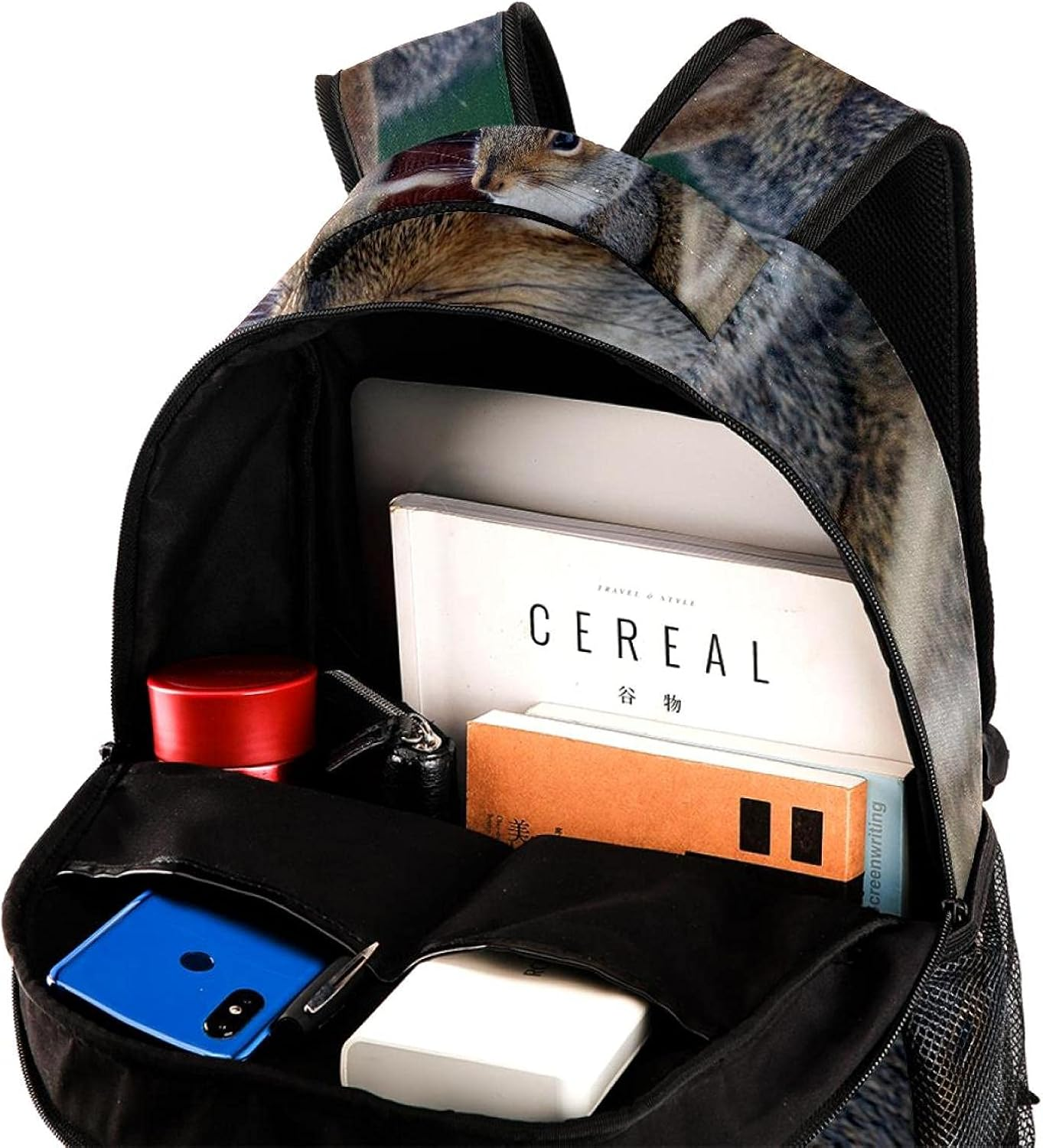 Squirrel Backpack Students Shoulder Bags Travel Bag College School Tote Backpacks image number 1