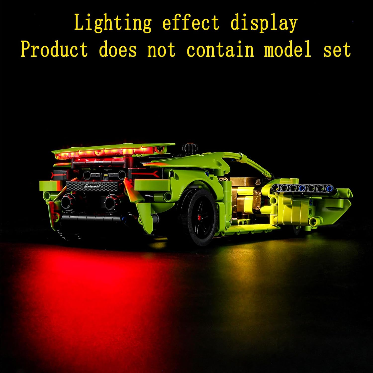 GEAMENT LED Light Kit Compatible with  Lamborghini Hurac&aacute;n (Huracan) Tecnica - Lighting Set for Technic 42161 (Building Set Not Included) image number 3