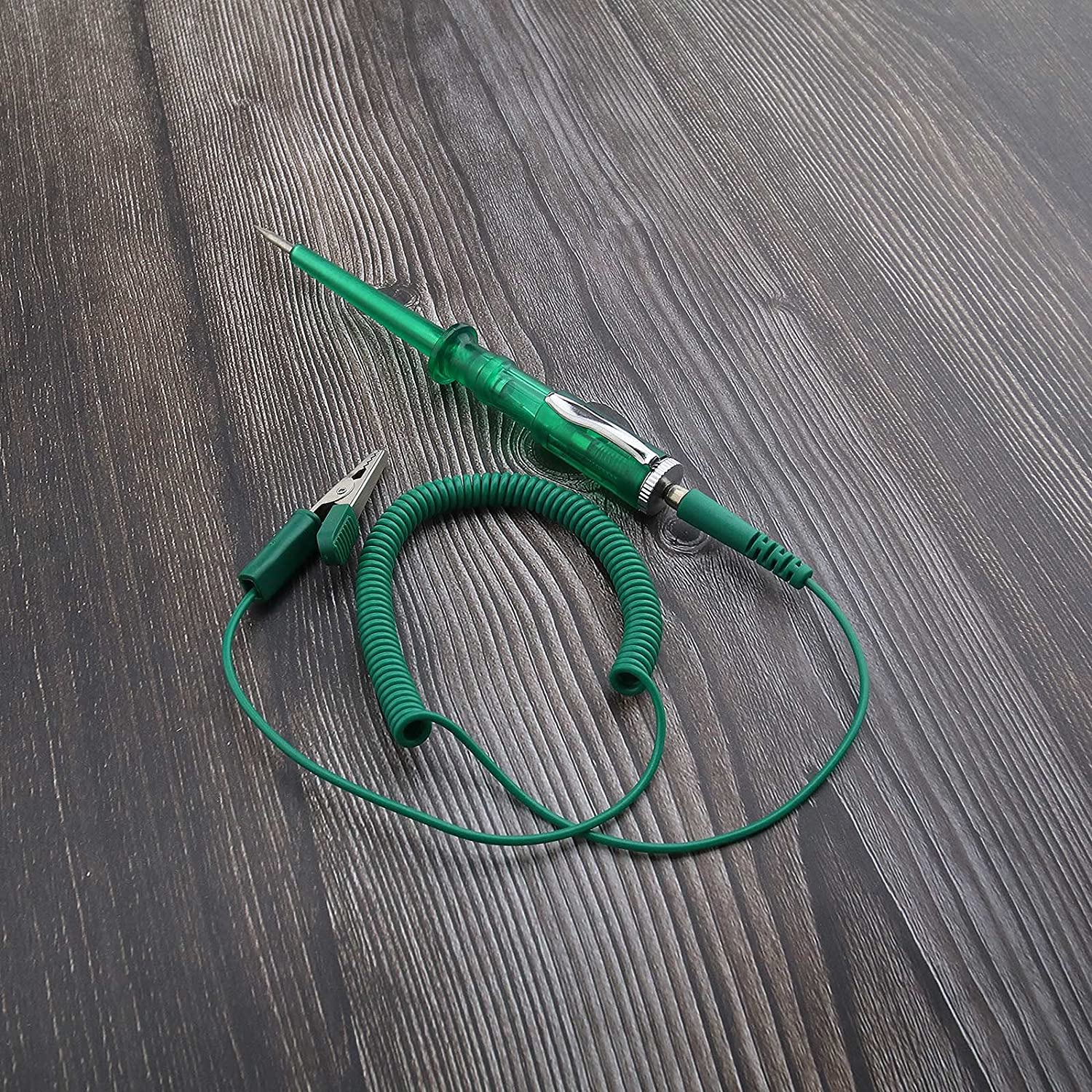 Emsea Electrical Circuit Tester with Coil Cable Crocodile Clip Test Light DC 6V/12V/24 image number 2