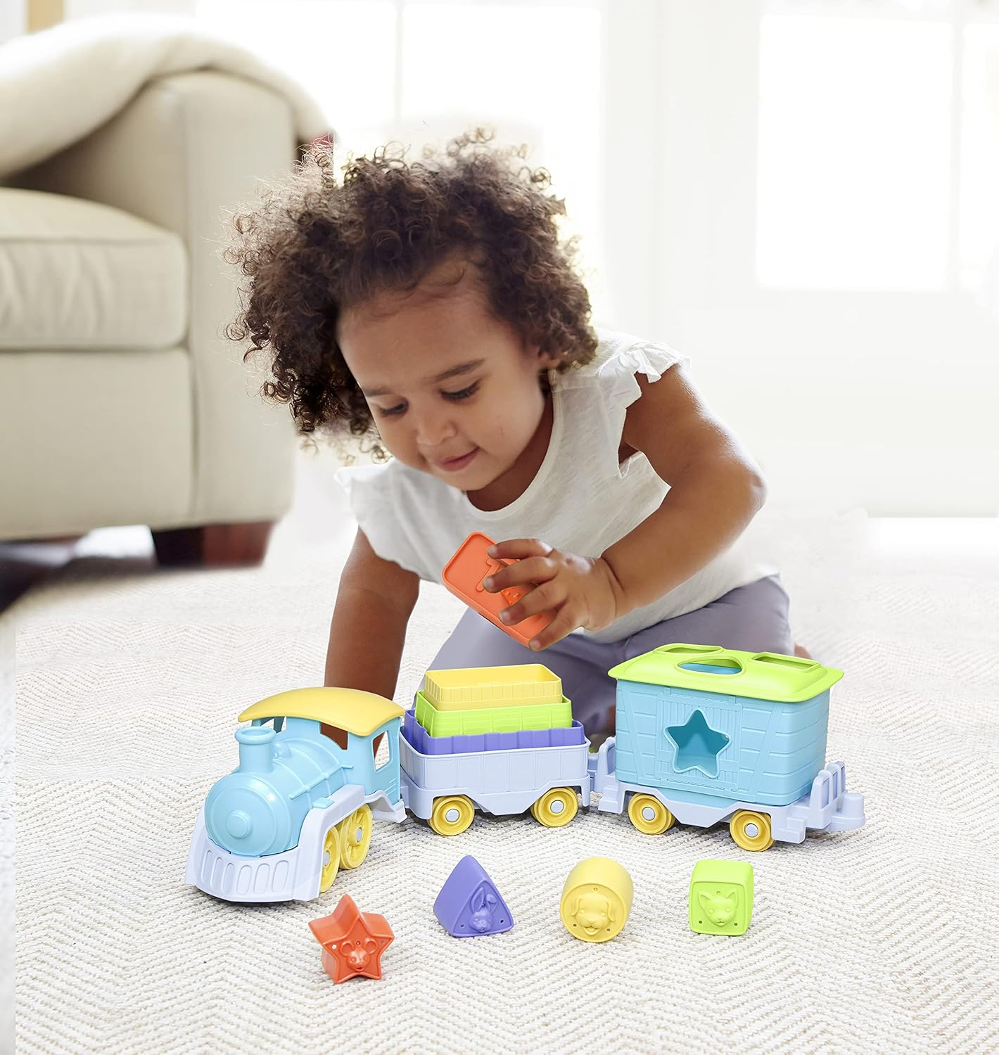 Green Toys - Stack & Sort Train image number 5