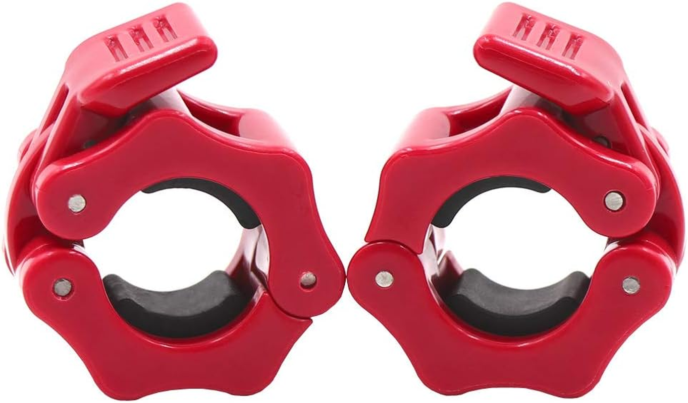 Standard Bar Collars Quick Release Barbell Clamps 1 Inch Safety Weight Plates Clips Pair Collar Clamp Standard Curl Bar Clip Fast Locking Weightlifting,Strength Training/Gym. image number 6