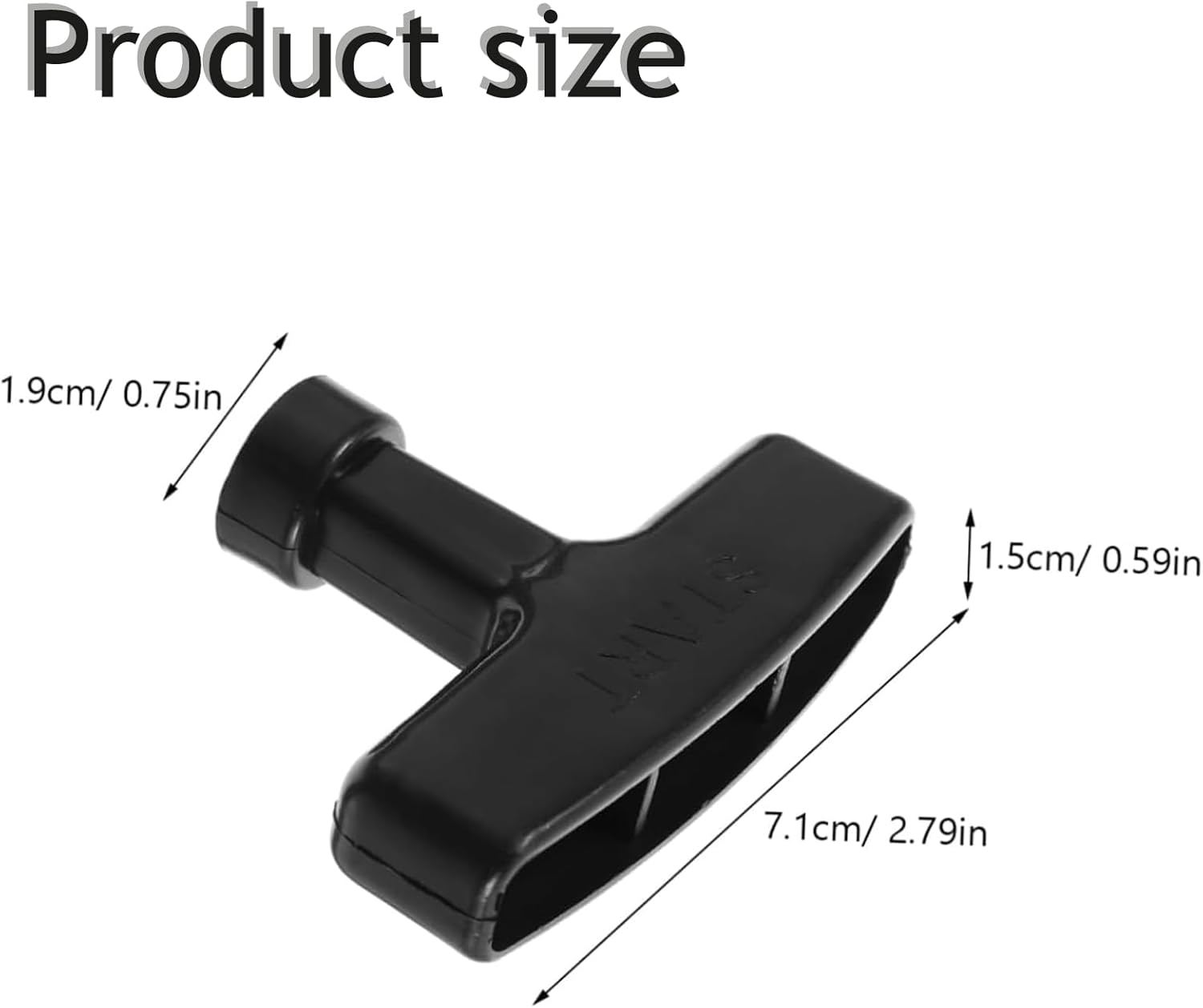 Fokmuaex 10PCS Pull Start Rope Handle Replacement for Lawn Mower & Trowel Machine - Durable Starter Cord with Comfort Grip (Black)