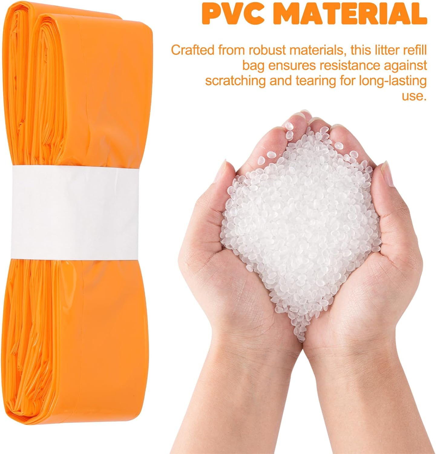 Cat Litter Refill Bags, 4.5 M Refill Bags for Litter, Pack of 10 Refill Container for Cat Litter Compatible with Litter Loose Refill Cassette (Without Cartridge) image number 1