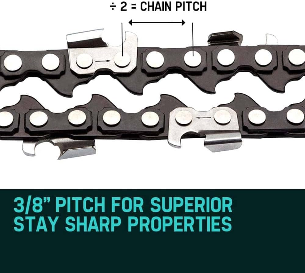 Baumr-Ag Tru-Sharp 0.325 Inch Pitch Chainsaw Chain for 18 Inch Bar Chainsaws, Set of 2 image number 4