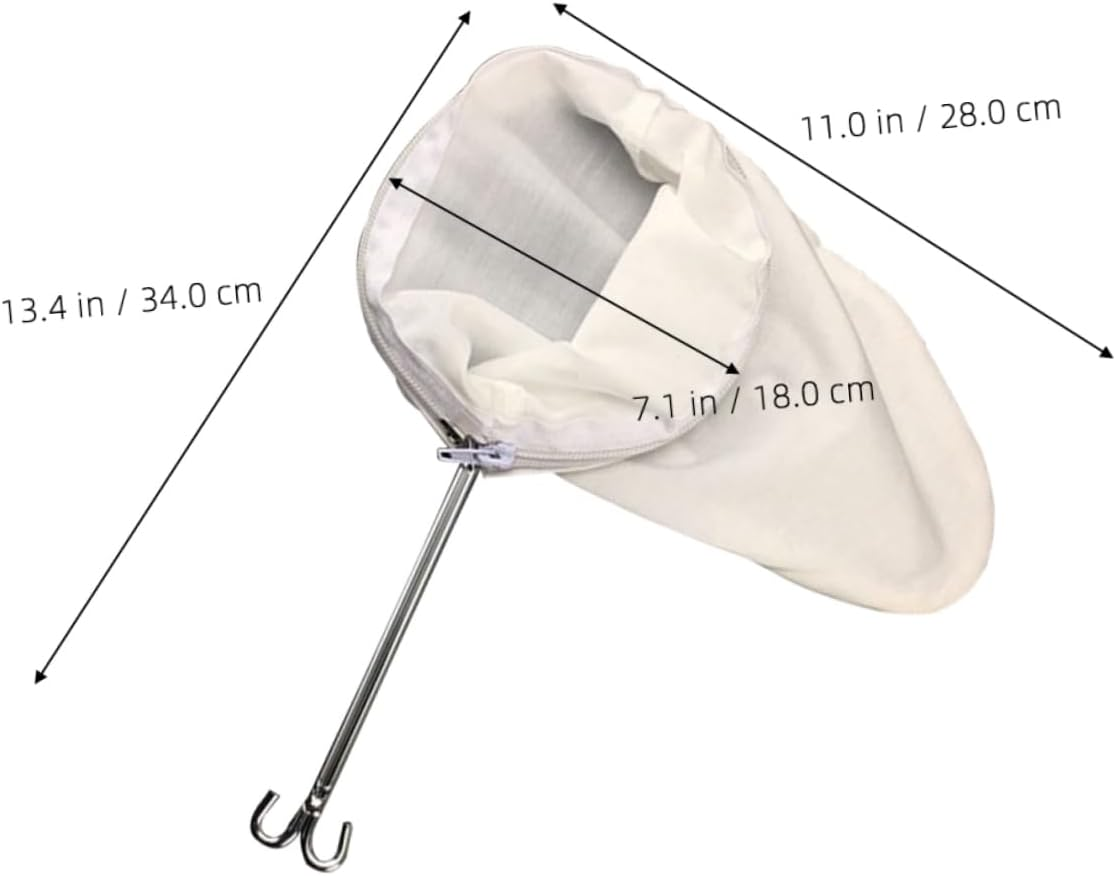 ELAYARD Drip Coffee Machine Filter Bag Reusable Tea Strainer Stainless Steel Handle Tea Strainer Bag for Coffee image number 5