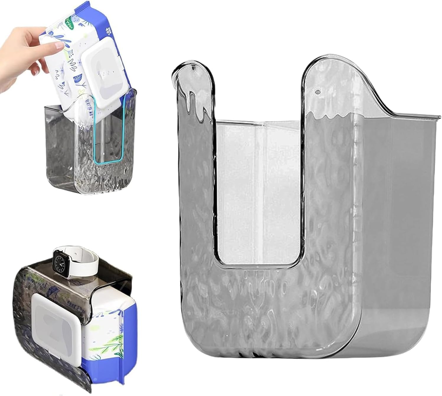 Wall Mounted Wipe Storage Box,1Pc Wall Mounted Wet Wipes Dispenser Box,Wall Mounted Wet Wipes Dispenser Box,Wall Mounted Wipe Holder Box,Wall Mounted Kitchen Wipe Storage Box,Kitchen Wipe Storage Box image number 2