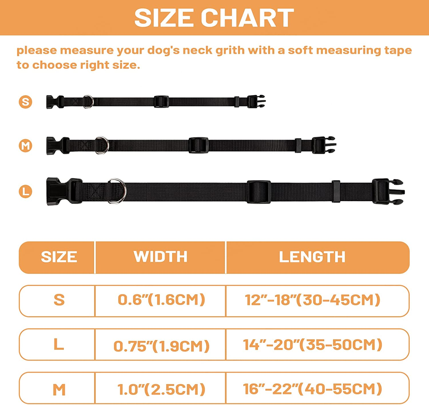 Puppydoggy Adjustable Dog Collar Black Nylon Dog Collar Martingale Collar for Dogs with Quick Release Buckle Classic Pet Collar for Small Medium Large Dogs (Small 1 Pack, Black)