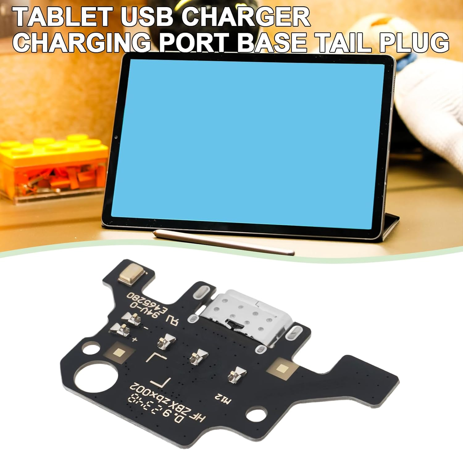 YINETTECH 1PC USB Charger Charging Port Dock Compatible with Samsung Galaxy Tab A9 plus X210/X215/X216/X218 21.4X35.3Mm USB Charging Port Dock Connector Board image number 3
