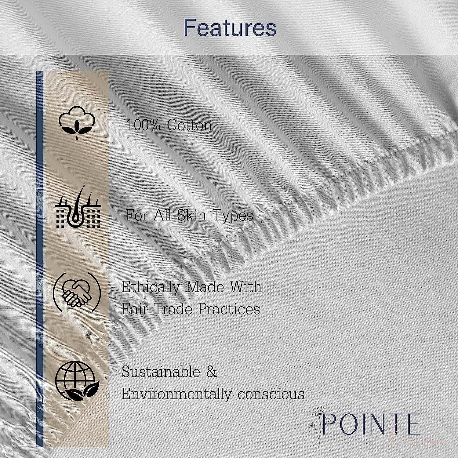 Pointehaven 180 GSM Luxury 100% Soft Cotton Printed Flannel Sheet Set, California King, Derby - Warm & Cozy - Pre-Shrunk -Deep Pockets - Elastic All Around-Comfy Double Brushed - image number 3