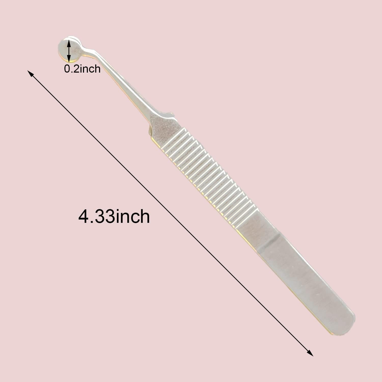 Precision Tweezer for Eyelid Gland Cleaning and Dry Eye Relief, Durable Stainless Steel, Rust-Resistant, Non-Slip Handle, Easy to Use, Lightweight, 4.33 Inches Length - Haheihei image number 3