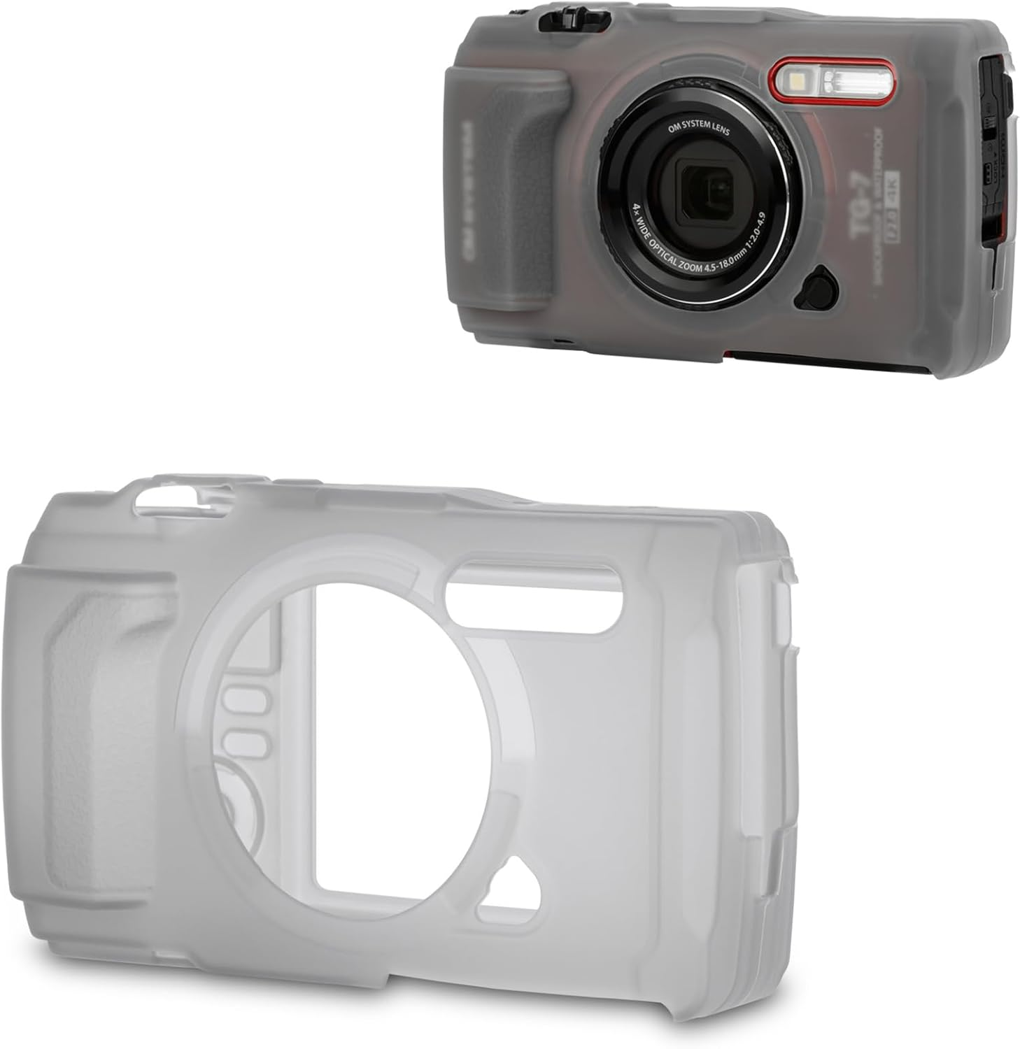 JJC TG-7 Silicone Jacket Case Protector for Olympus OM System TG7, Replace CSCH-128, Anti-Scratch Cover Providing Extra Protection and Grip image number 5