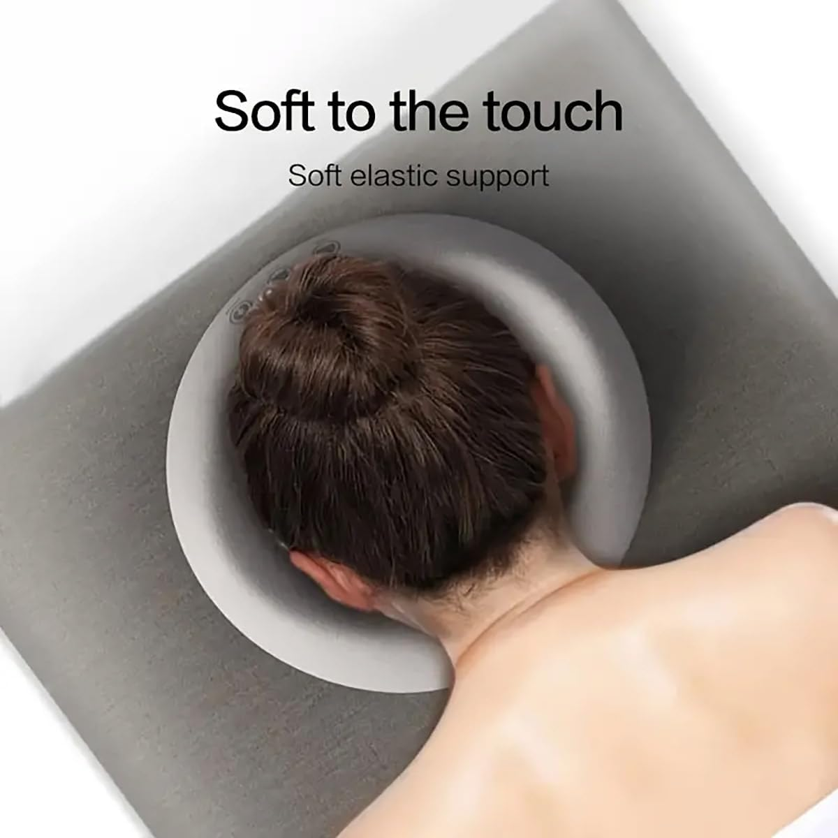 AIMALL Ergonomic Memory Foam Massage Pillow, Anti-Wrinkle Face Cradle Cushion with Enhanced Neck Support for Beauty Sleeps & Stress Relief, 11.3X11.3 Inches image number 5