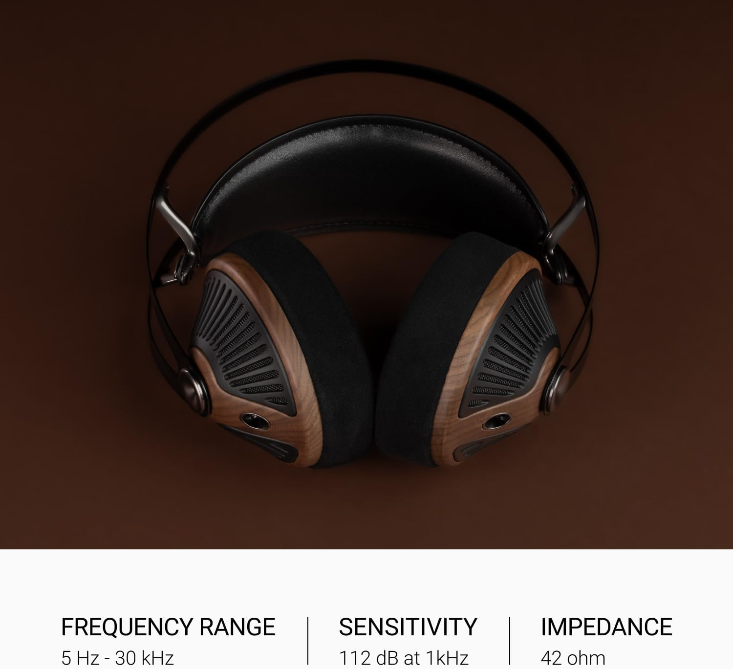 MEZE AUDIO 105 Silva | Wired Over-The-Ear Lightweight Audiophile Open-Back Headphones | 50Mm Dynamic Drivers | Low Impedance 42 Ohms | Cables and Carrying Pouch Included image number 5