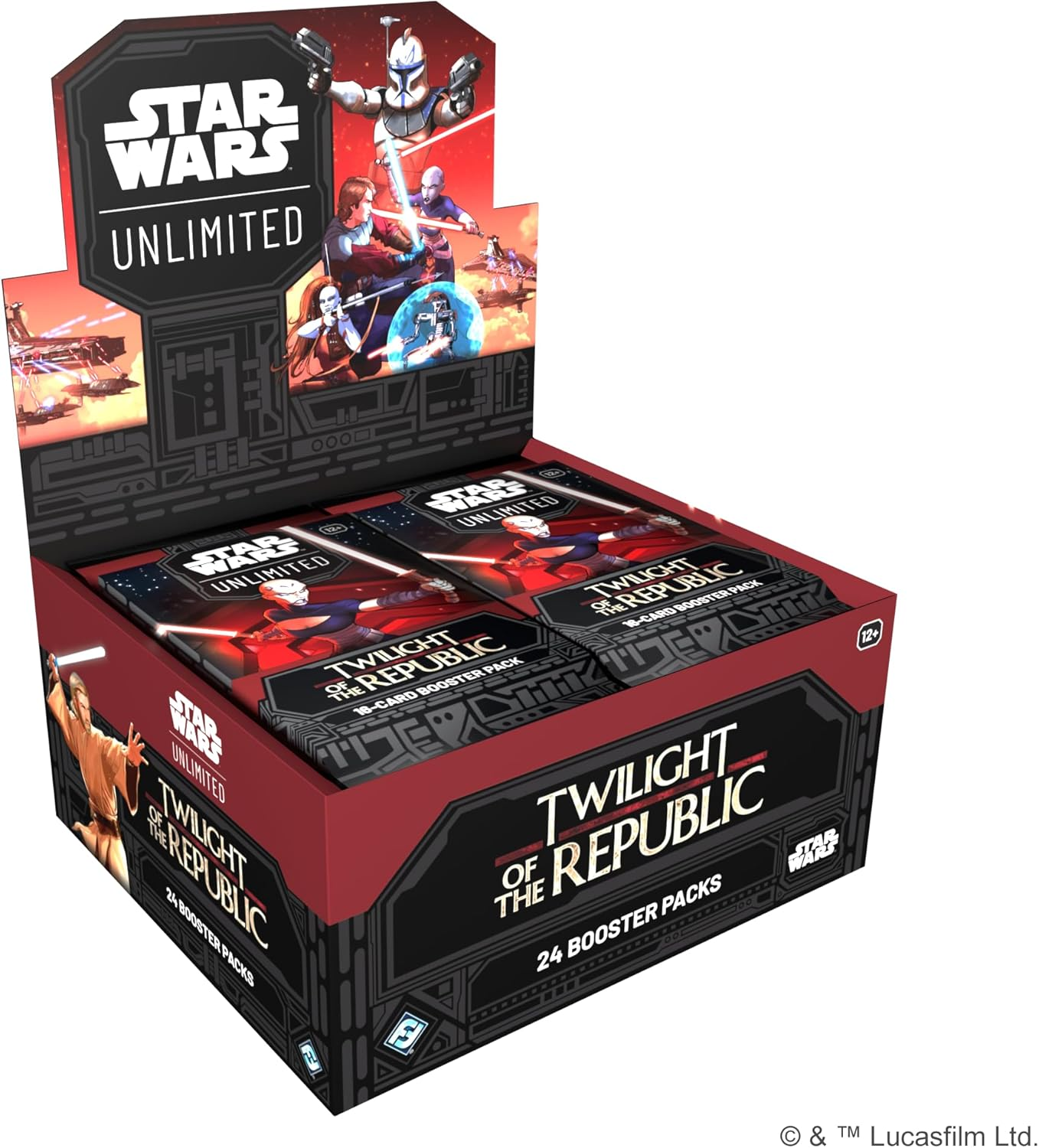 Fantasy Flight Games | Star Wars: Unlimited TCG Twilight of the Republic Booster Display (Set of 24 Booster Packs) - Trading Card Game for Kids & Adults, Ages 12+, 2+ Players, 20 Min Playtime image number 1