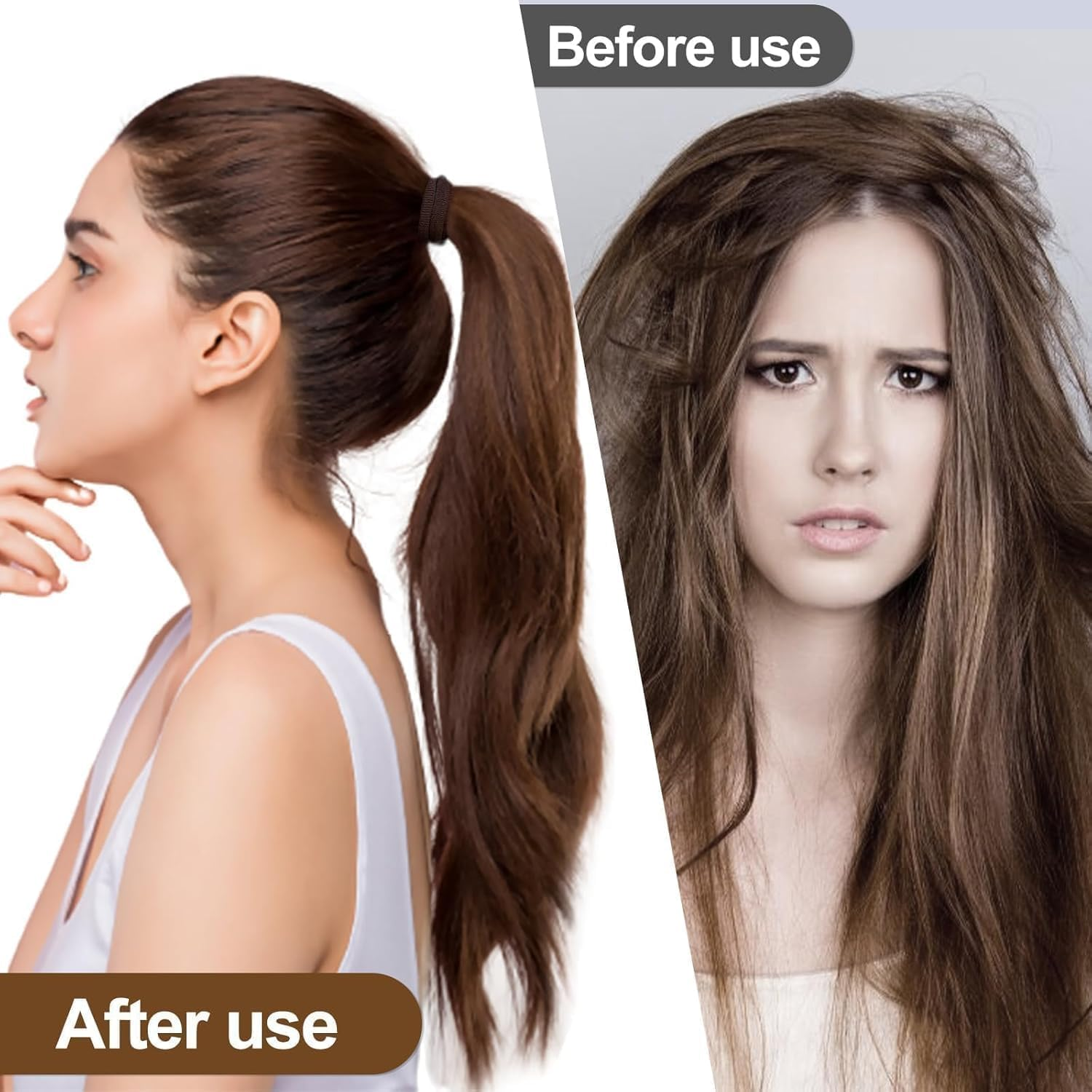 Hanyousheng Pack of 50 Women'S Hair Bobbles, Hair Bobbles Girls, without Metal Braid Elastics, Premium Rubber Bands, Hair Bands, for Girls, Men, Women image number 5