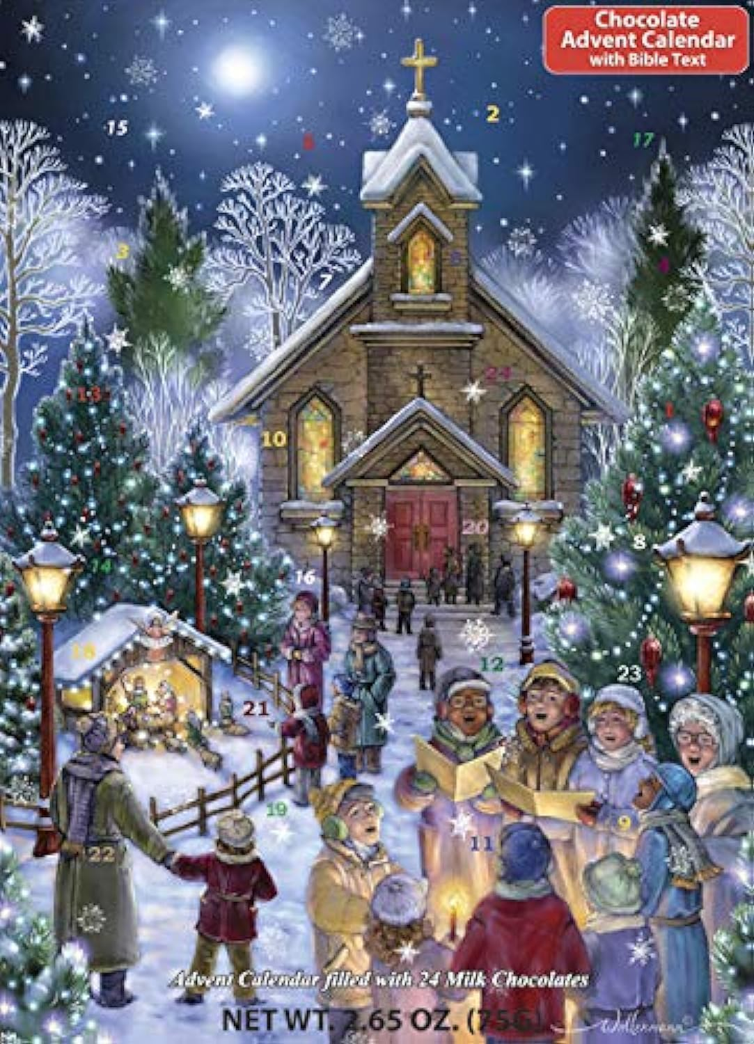 Christmas Eve Chocolate Advent Calendar (Countdown to Christmas Calendar) image number 1