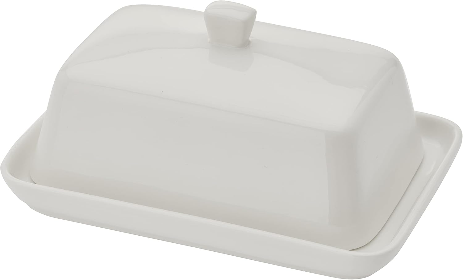 Davis & Waddell DTA0151 Butter Dish, White image number 1