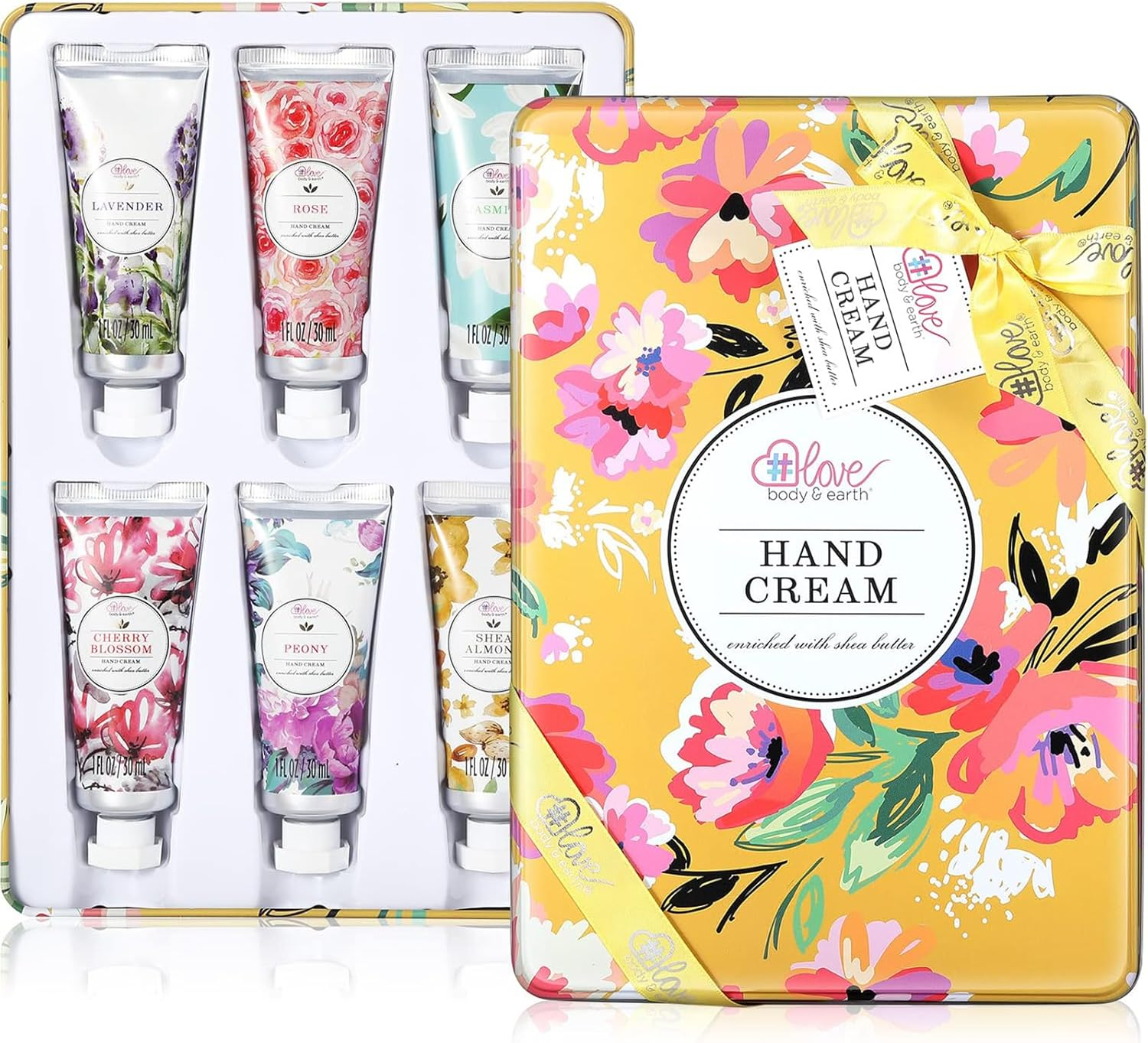 Hand Cream for Women, Hand Lotion Set for Dry Ed Hands, Birthday Gifts, Travel Size Hand Cream for Women. 6 X 1.0 Oz/30Ml image number 2