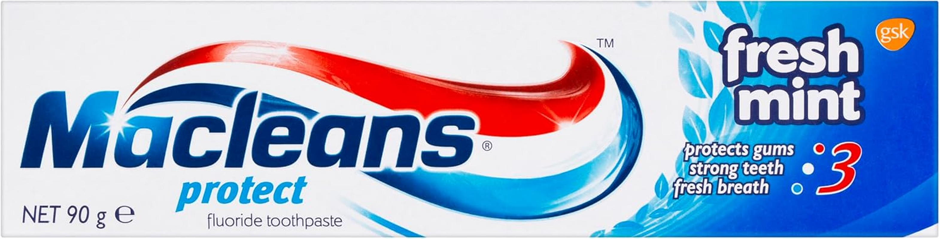 Macleans Protect Fluoride Toothpaste, Fresh Mint, 90G (Pack of 2) image number 3