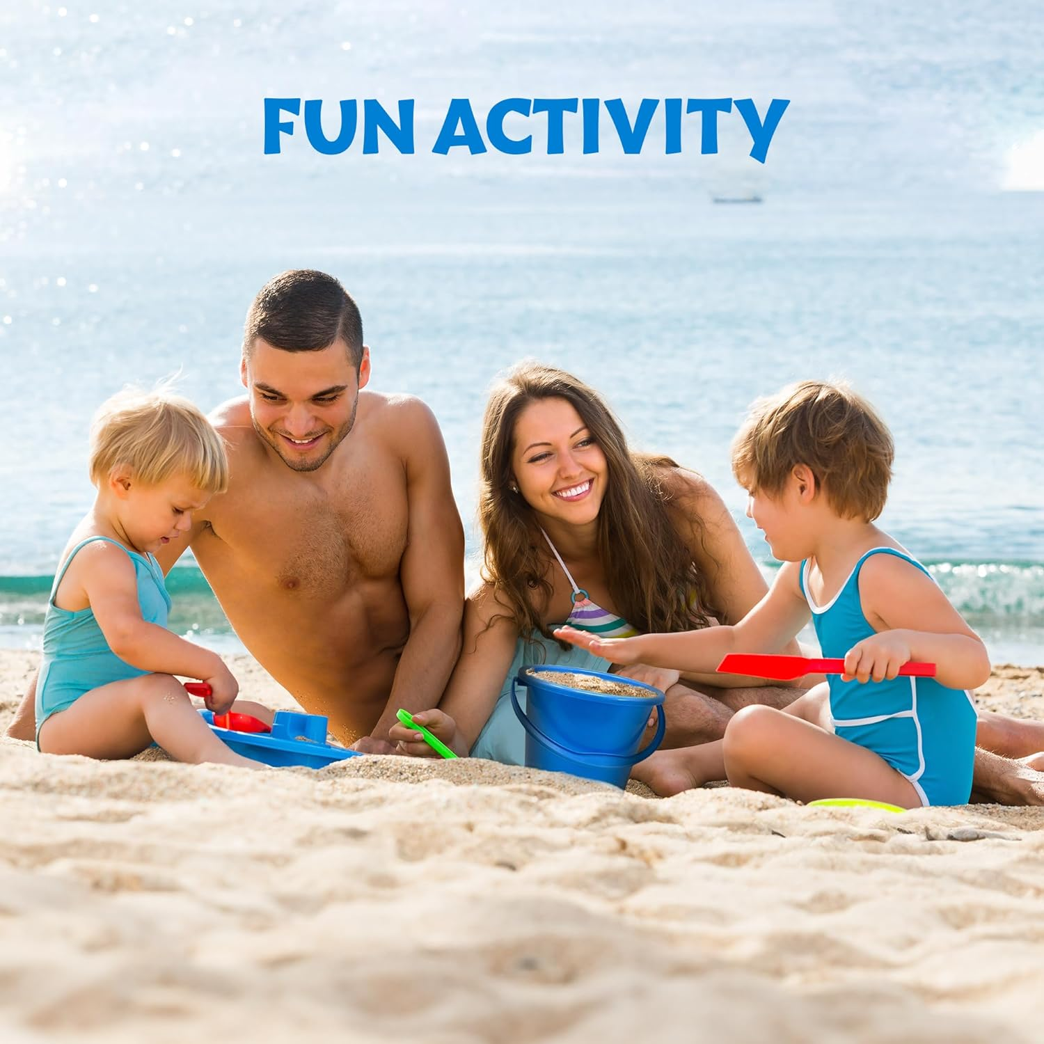 12 Pack Beach Pails Sand Buckets - Pails and Buckets for Kids - Beach Toys Use for Sand Molds & Castles - Buckets with Handles for Beach & Pool image number 4