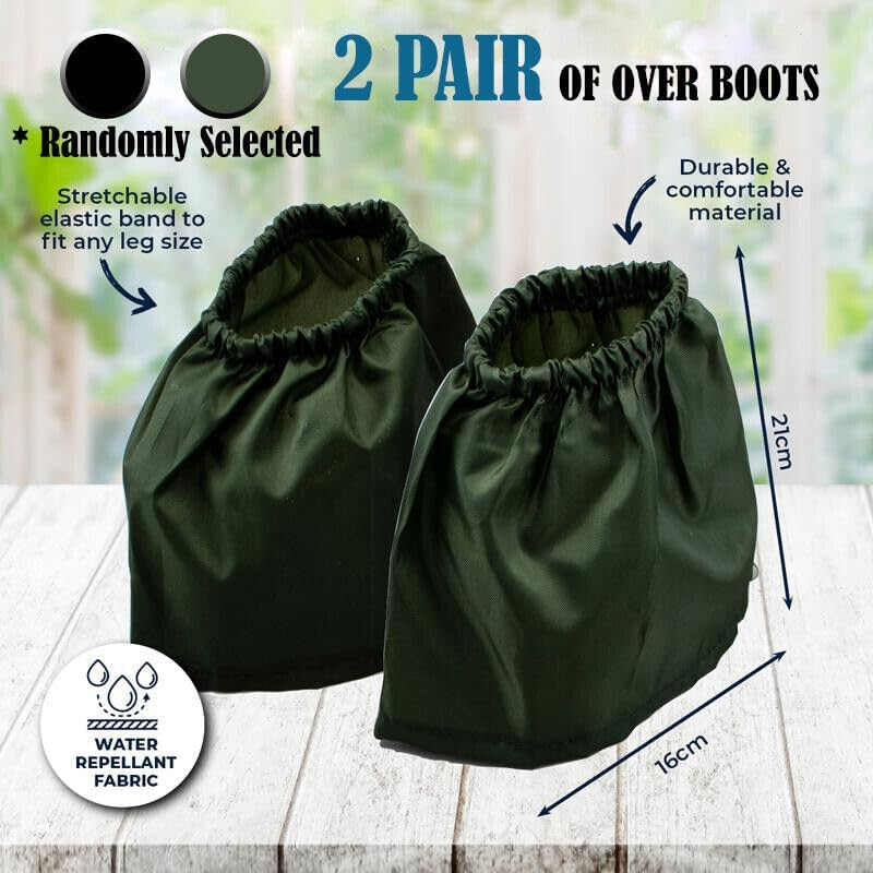 OZSTOCK 2Pairs Gardeners Boot Protectors Sock Savers Water Resistant Work Boot Covers image number 1