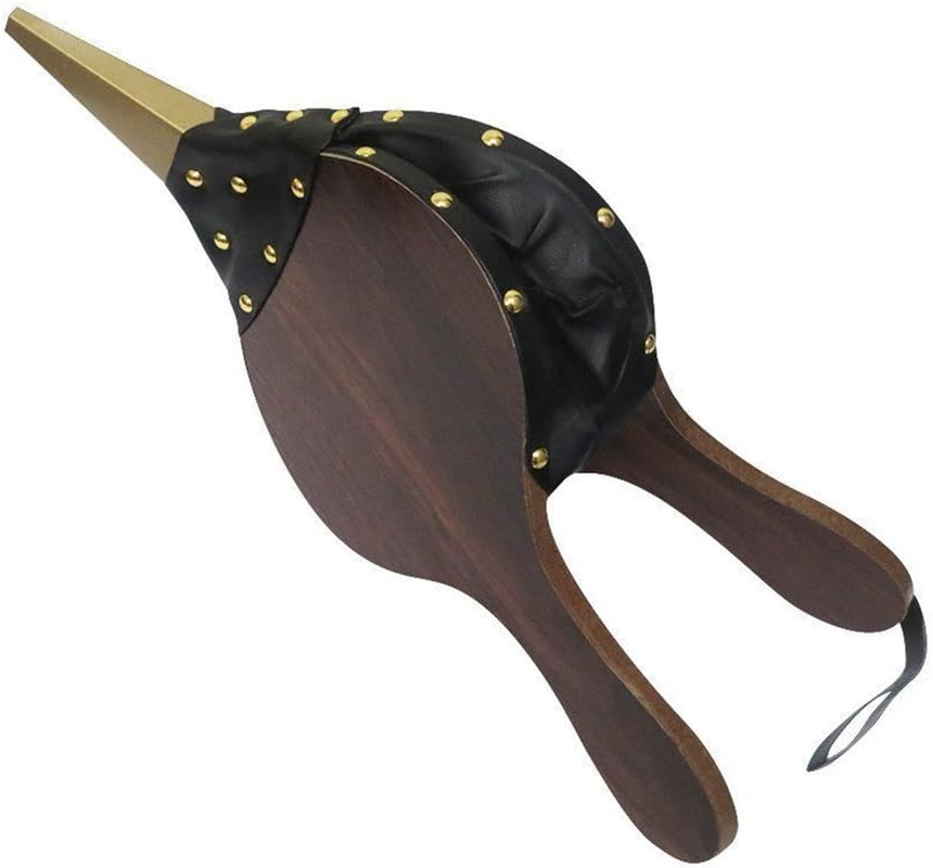 Fireplace Bellows 40Cm X 18Cm Wood Barbecue Air Blower Bonfire Campfire Brown image number 2