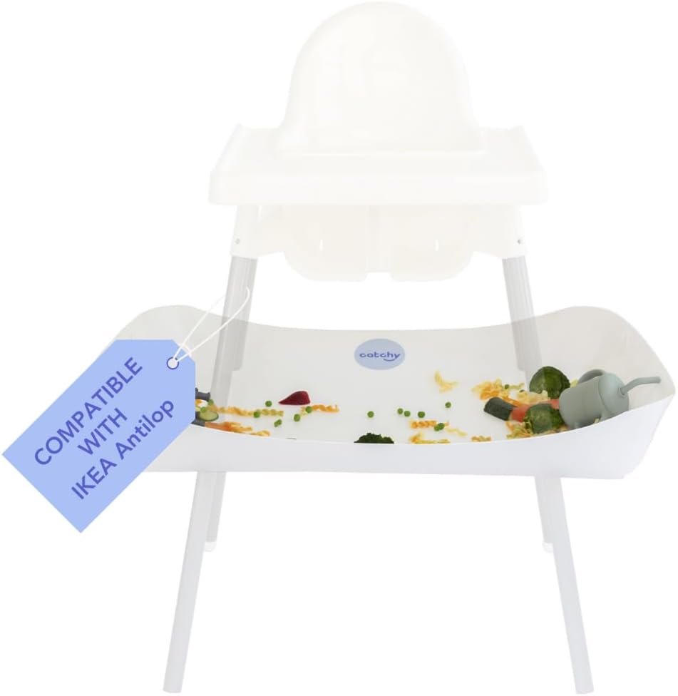 CATCHY - Food Catcher - Compatible with IKEA Antilop High Chair + 11 Other High Chairs - Highchair Sold Separately - Baby & Toddler Food & Mess Catcher - under High Chair Accessory image number 3