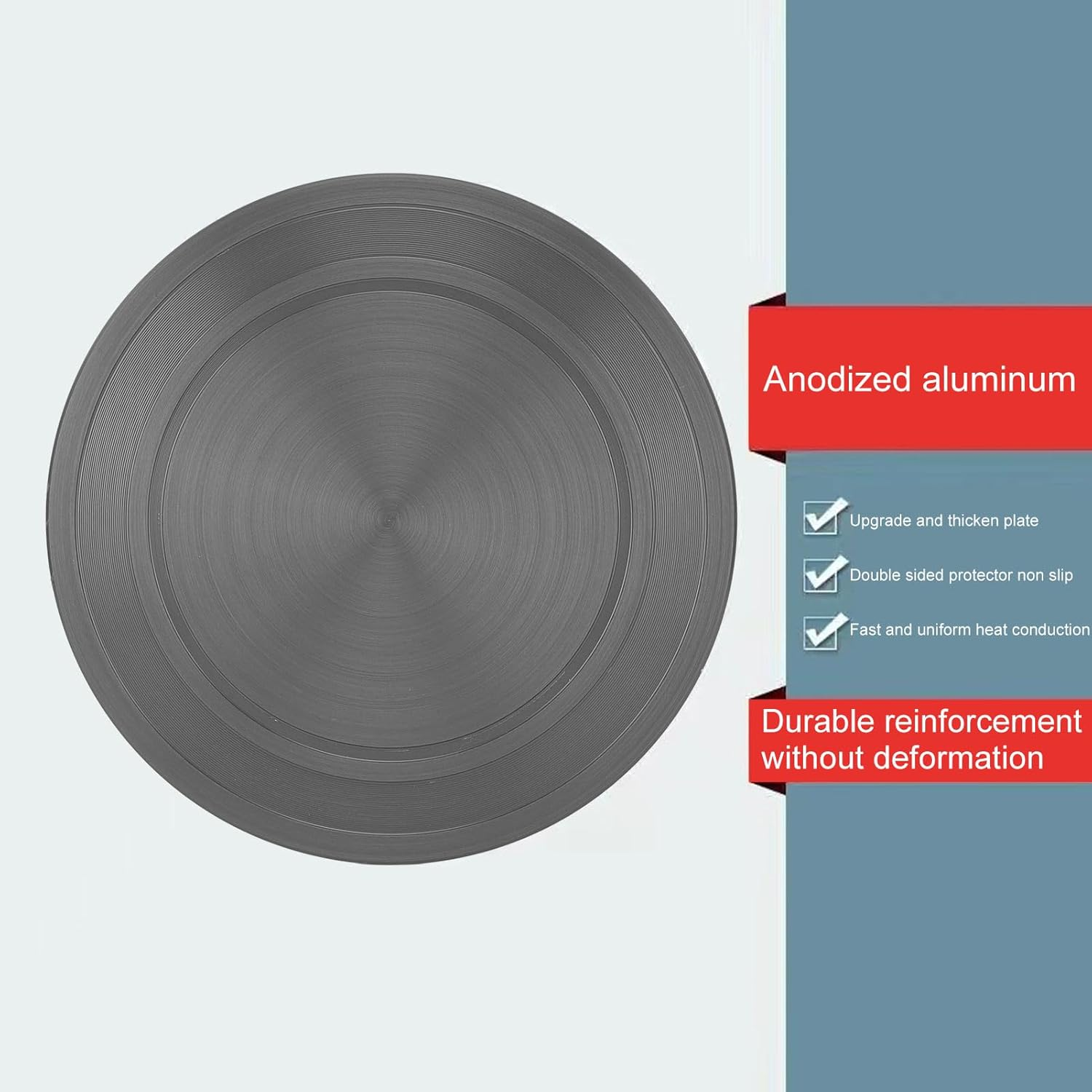 Heat Diffuser Plate Simmer Plate for Gas Stove Enhanced Heat Conduction Ware Heat Tamer,Energy Saving and Heat Preservation Ceramic Finish Heat, for Gas Stove Cookware Accessories image number 1