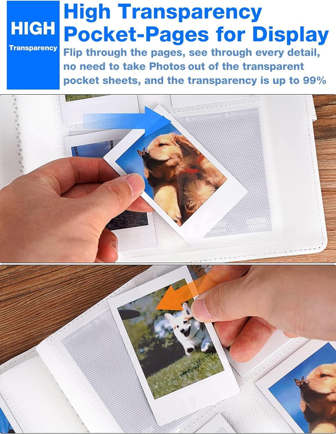 256 Pockets Mini Instant Photo Album, Picture Case for Fujifilm Instax Film 7 8 9 11, PU Leather Photo Wallet Album, Photo Album with 3 Inch Card Binder, Family Albums for Christmas, Wedding (Purple) - Purple image number 2