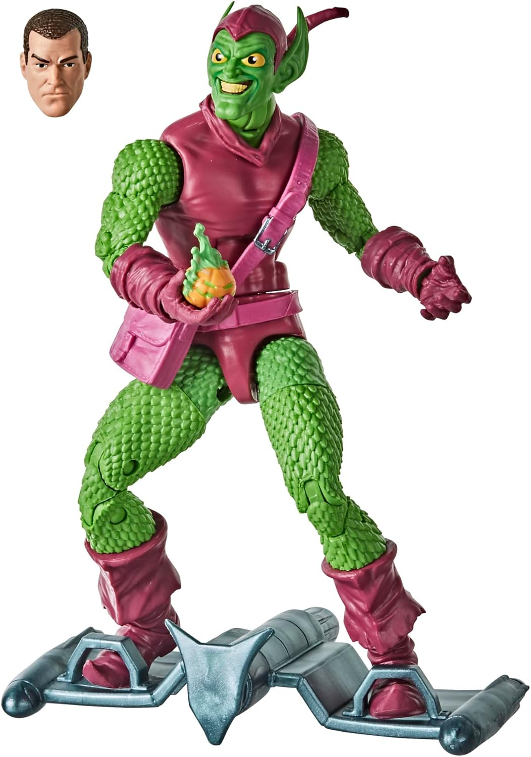 Spider-Man Hasbro Marvel Legends Series 6-Inch Collectible Green Goblin Action Figure Toy Retro Collection image number 2