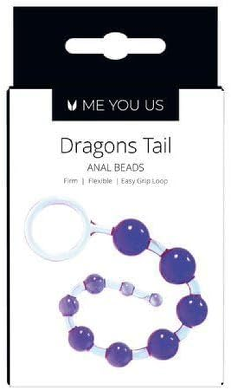 Kinx Dragonz Tail Anal Beads, 10.75 Inch, Purple image number 2