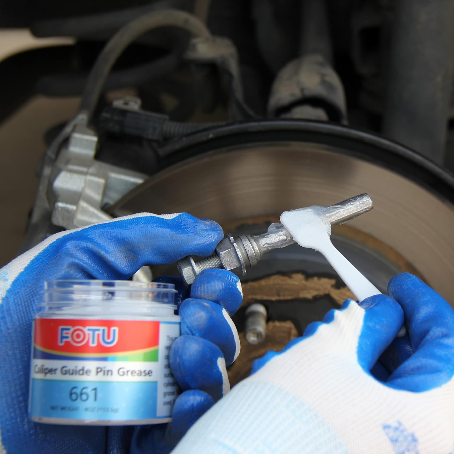 FOTU 661 Guide Pin Grease for Brake Caliper, 561 Anti-Squeal for Brake Pads, 361 High Temperature Copper Anti-Seize &ndash; a Complete Grease Set