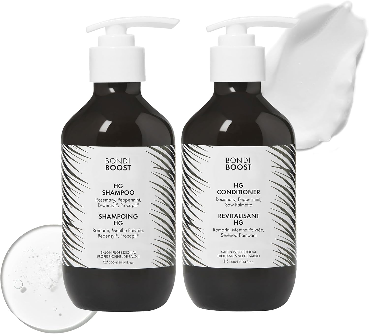 Bondiboost HG Duo Shampoo + Conditioner Bundle [10.14Fl Oz Each] - Improves Appearance for Thinning Hair - Volumizing + Hydrating + Nourishing - Sulfate/Paraben Free, for Women/Men - Australian Made image number 6
