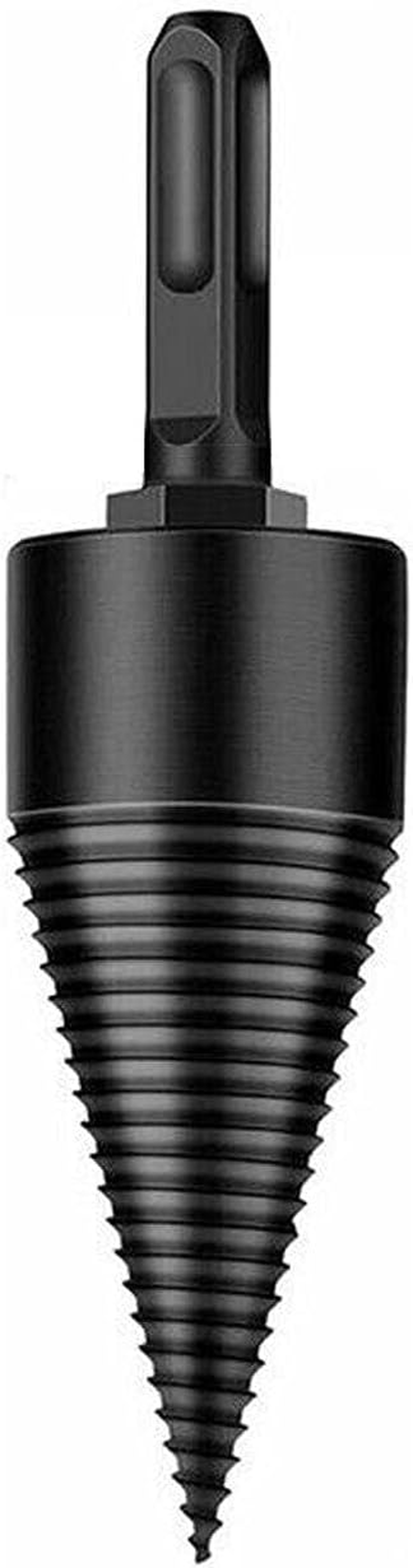 High Speed Twist Firewood Drill Bit Wood Splitter Screw Splitting Cone Driver (42Mm Square Shank)