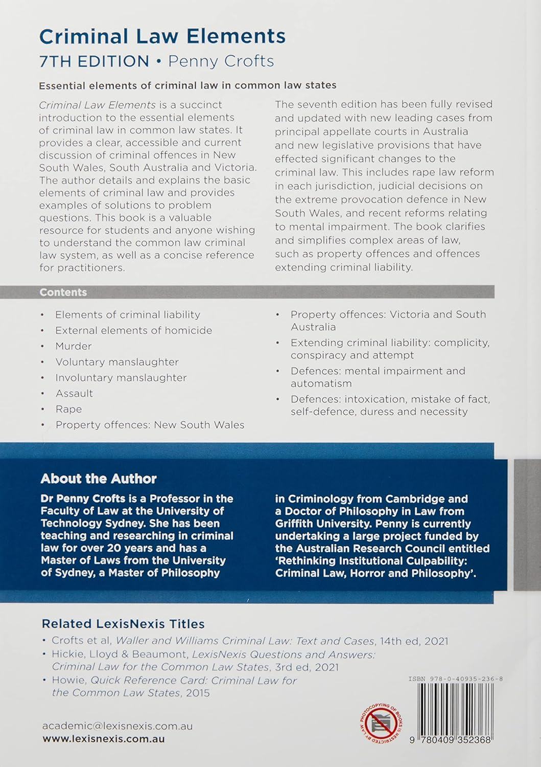 Criminal Law Elements, 7Th Edition image number 1