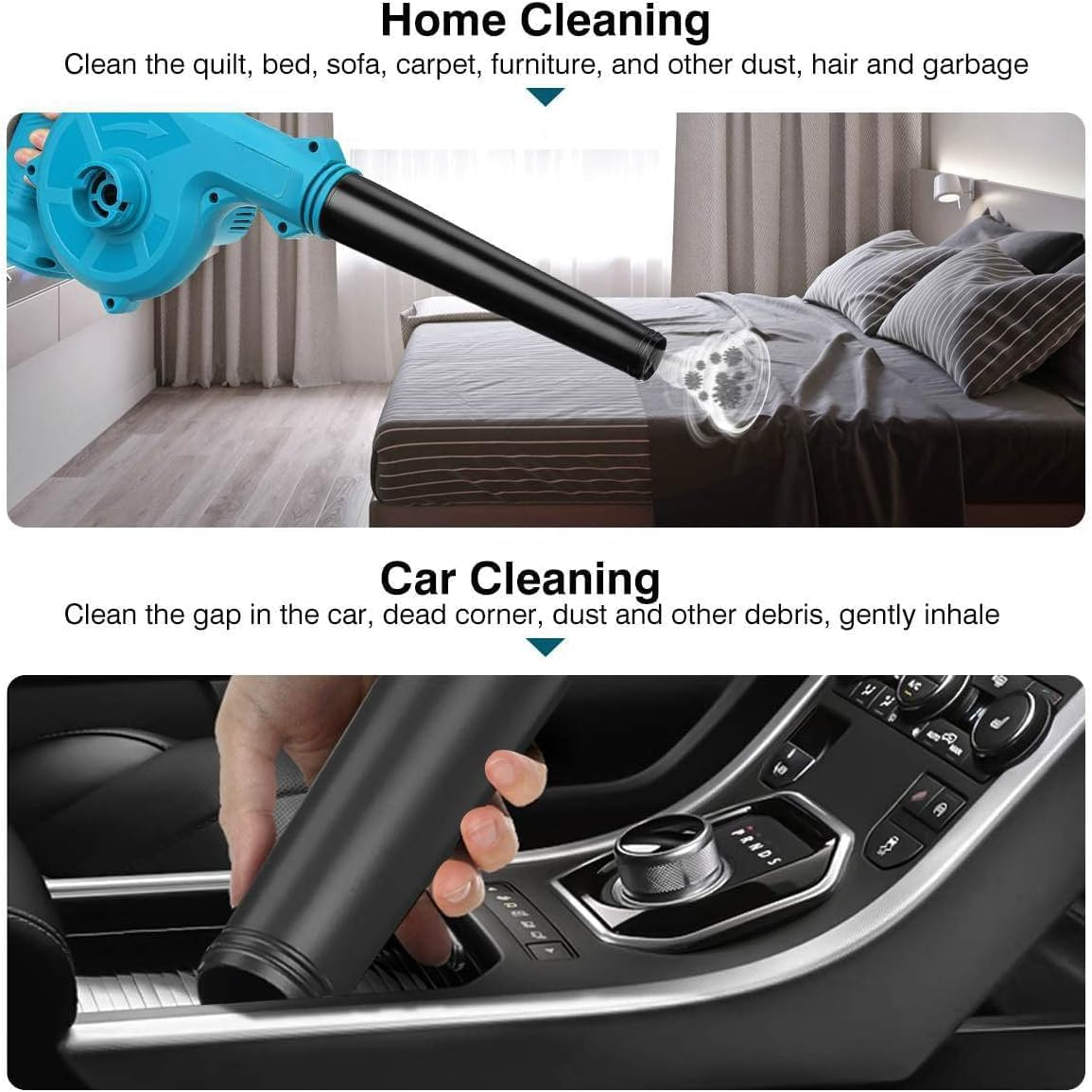 Electric Cordless Blower (Compatible for Makita 18V Battery) Vacuum Air Leaf Blowing (Battery Not Included) image number 1