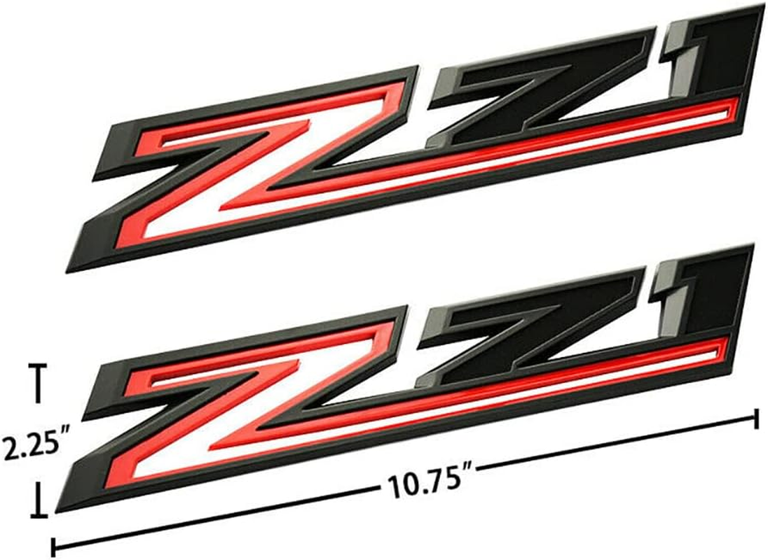 2Pcs 6.2L Emblems 3D Hood Badge Logo Compatible Replacement for Silverado 1500 2500HD (Glossy Black), 345Z171DU-1 image number 3
