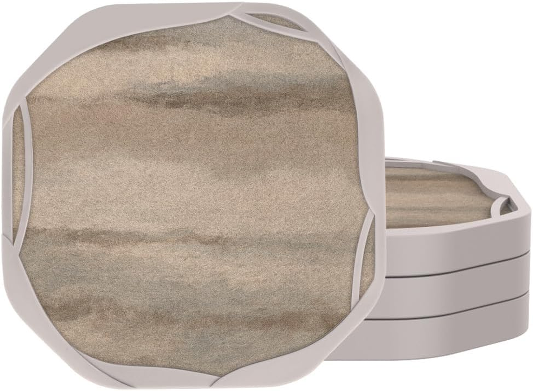 UMIRRO Absorbent Drink Coasters, Housewarming Gifts for New House, Sweet Home Decor, Rustic Farmhouse Coffee Table Centerpiece, Small Ideas for Women Mom Her Men Dad Him, 4", Set of 6