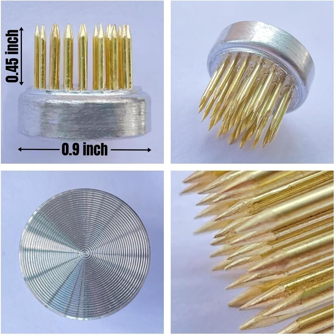 Mini Kenzan Pin Frog 23Mm/0.9Inch Diameter Floral Ikebana Flower Arranger Holder for Small Vase (20Pcs) - 20Pcs image number 3