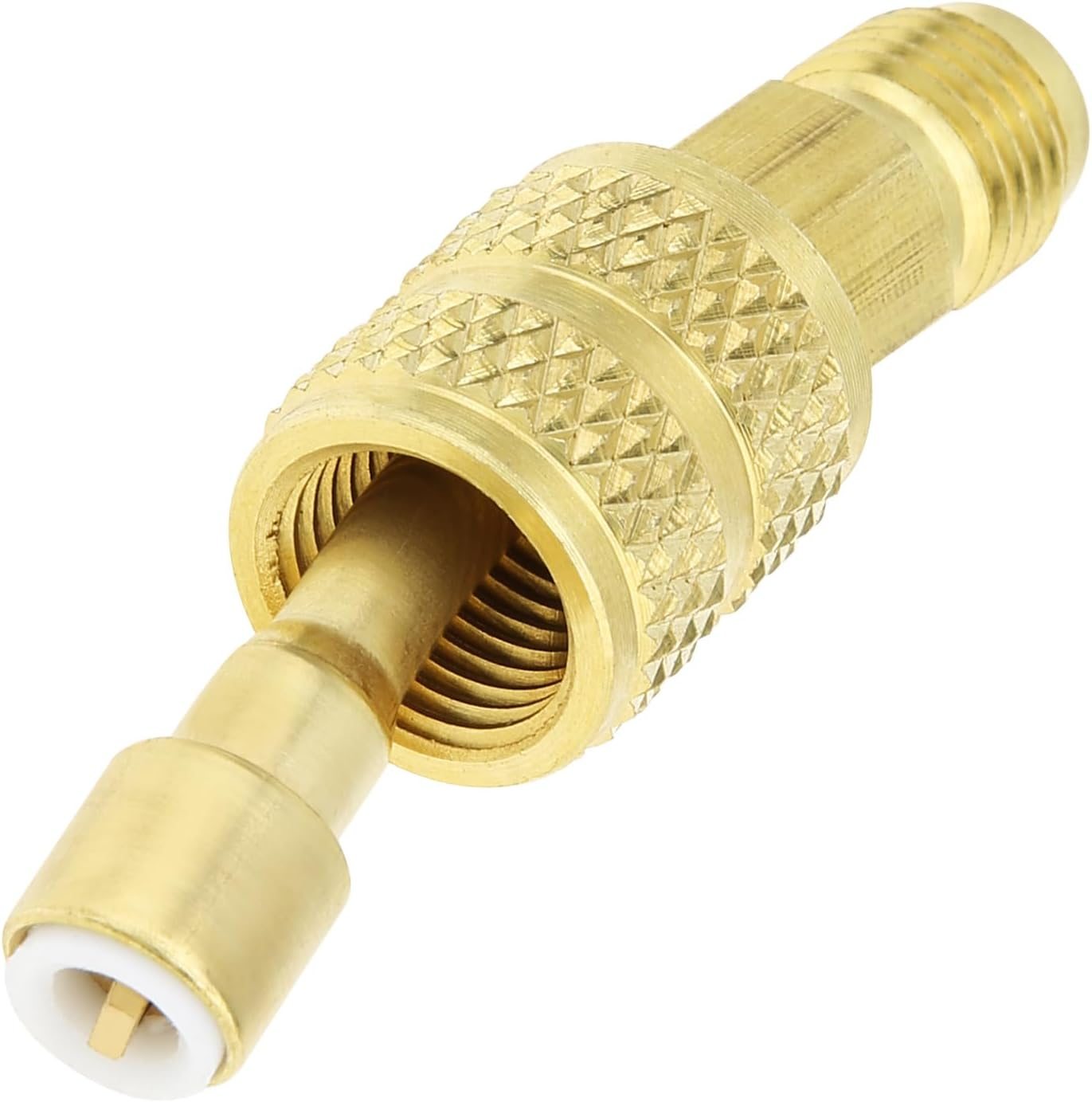 R410A Swivel Adapter for Mini Split System Air Conditioner HVAC Refrigeration Service with 5/16 Inch Female Quick Coupler to 1/4 Inch Male Flare (4) image number 2