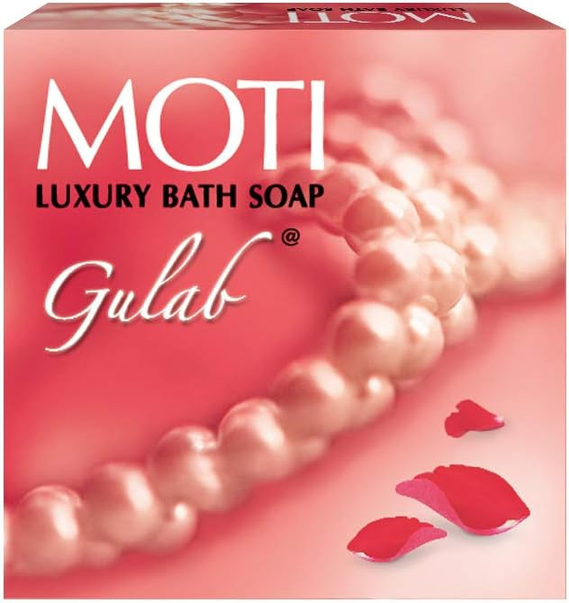 Moti Luxury Bath Soap, Gulab, 150G image number 1