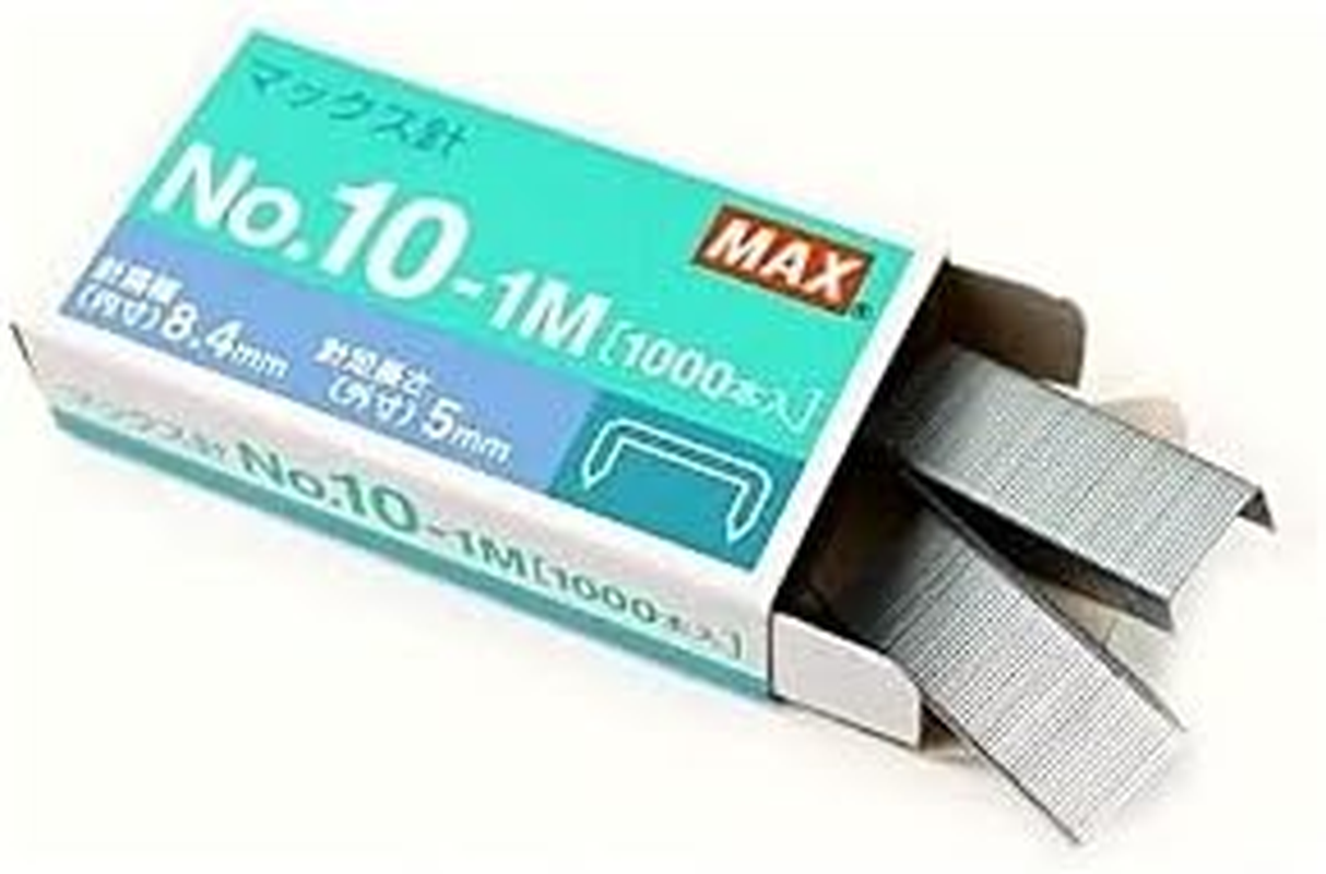 Max HD-10 Stapler Set with 2 Boxes (2000) Staples. Staple up to 15 Sheets of Normal Paper. image number 1