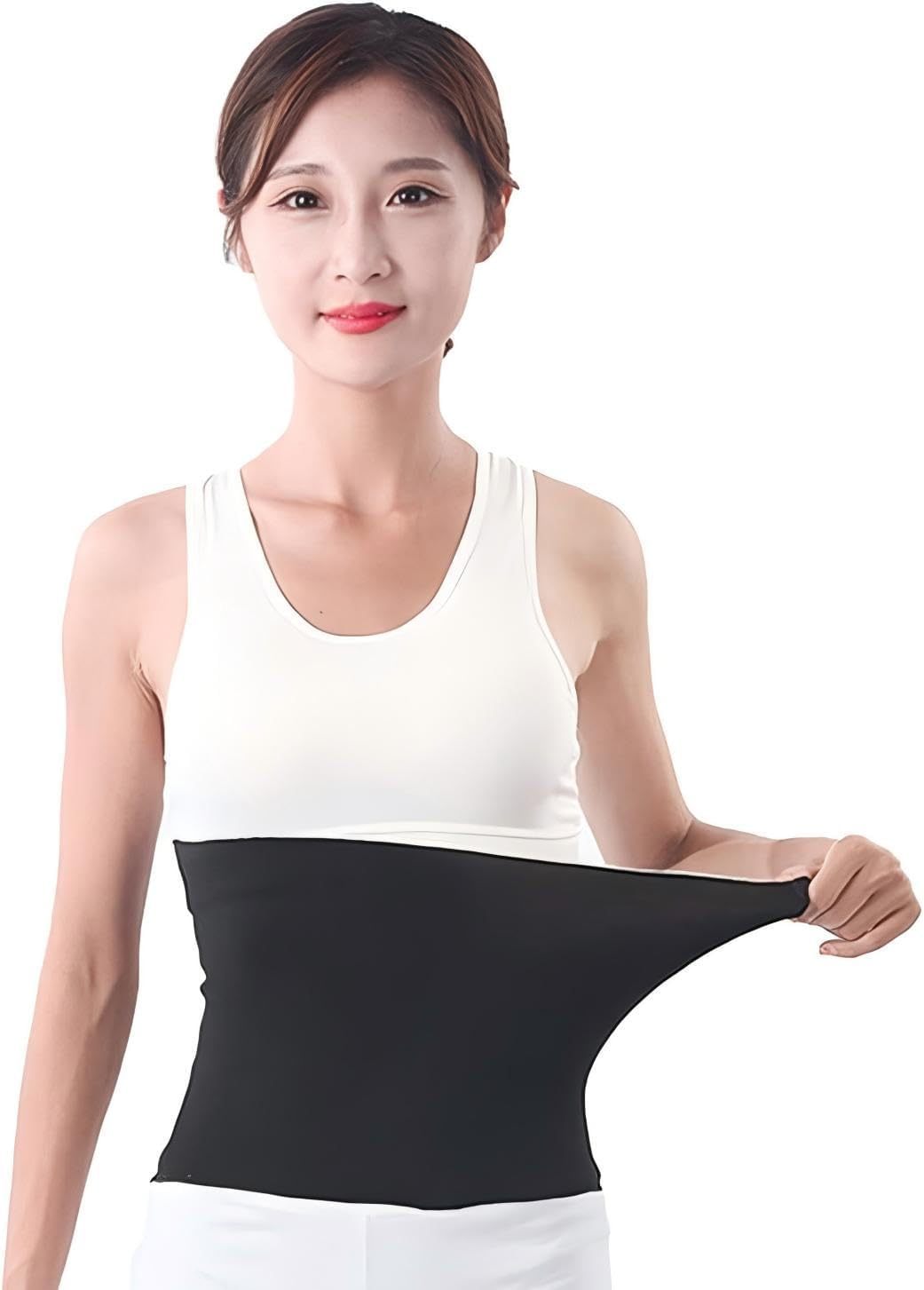Waist Warmer Belly Kidney Warmer, Wrap Soft Body Warmer Lower Back Waist Band, Kidney Warmer Lumbar Supports (2PCS）