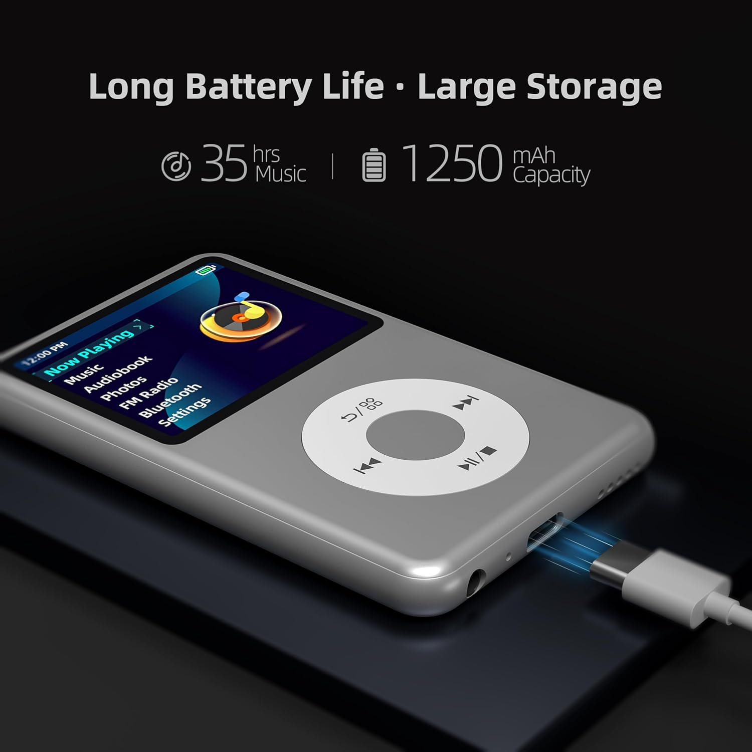 Y1 Mp3 Player with Bluetooth 128G Innioasis Version Upgrade Portable Mini Hifi Sound Bluetooth Walkman Digital Music Player 2.4" Screen Nice 2025 Silver image number 6