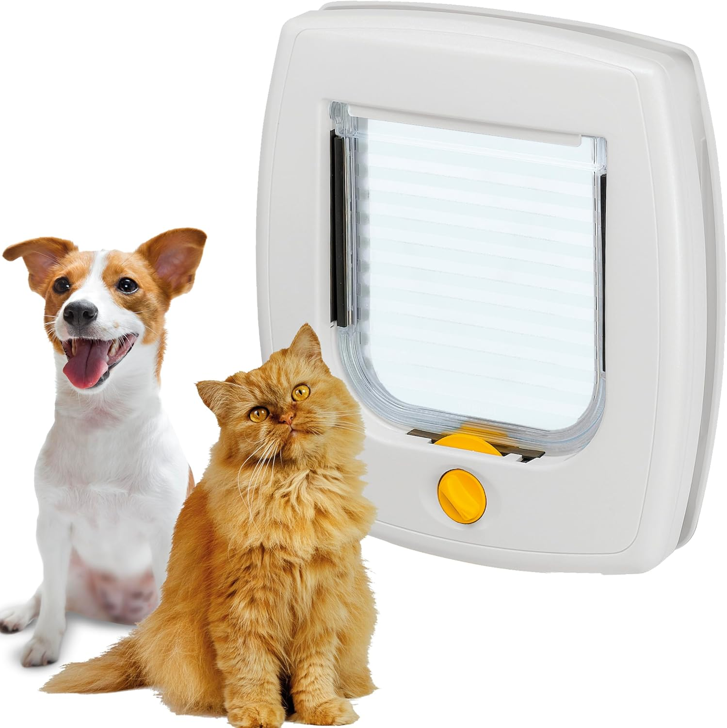 Swing 3 Cat/Small Dog Doors 4 Way Control, Brown image number 5