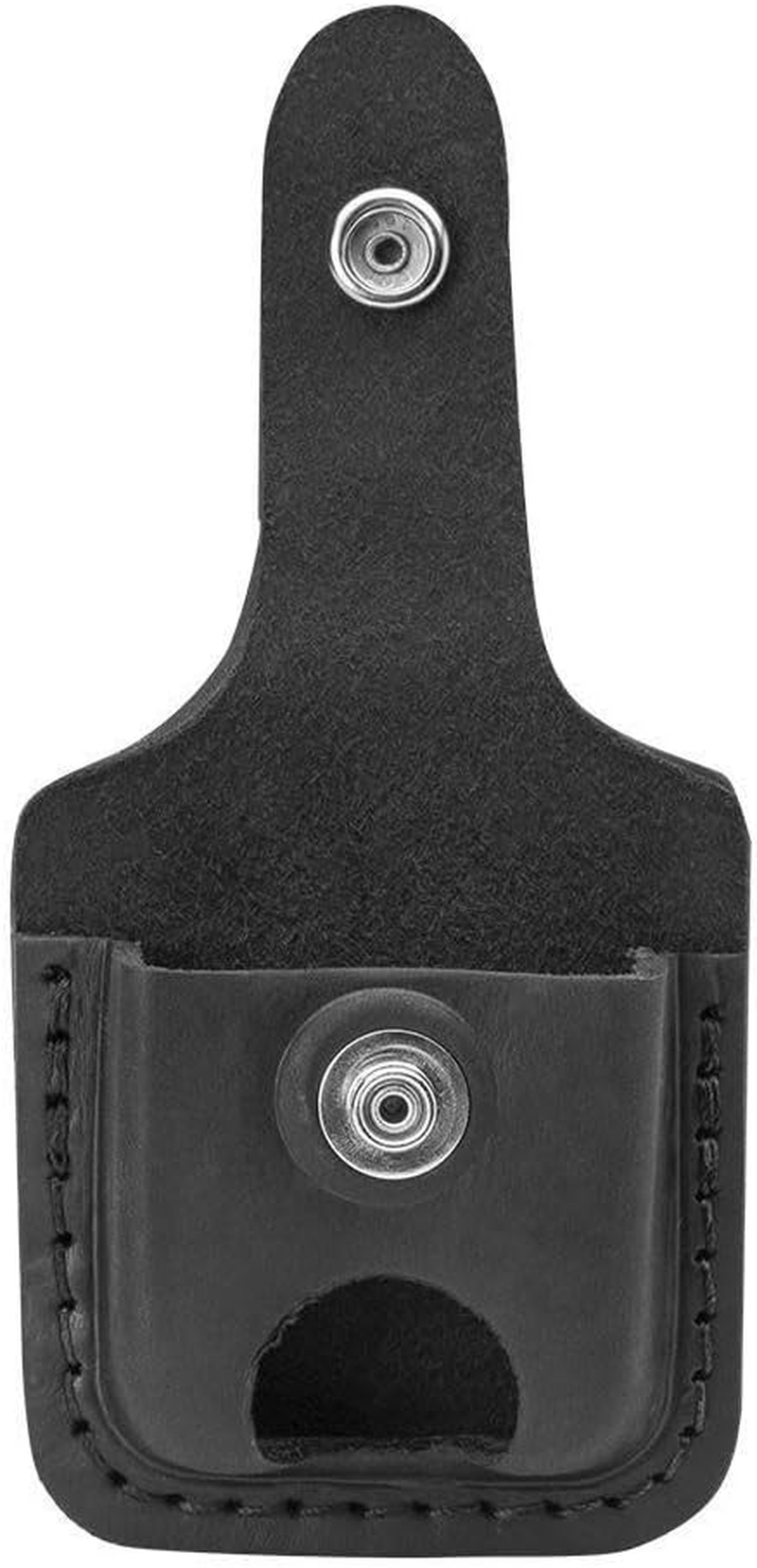 Zippo Adult-Unisex LPTBK Leather Lighter Pouch with Loop and Thumb Notch image number 2