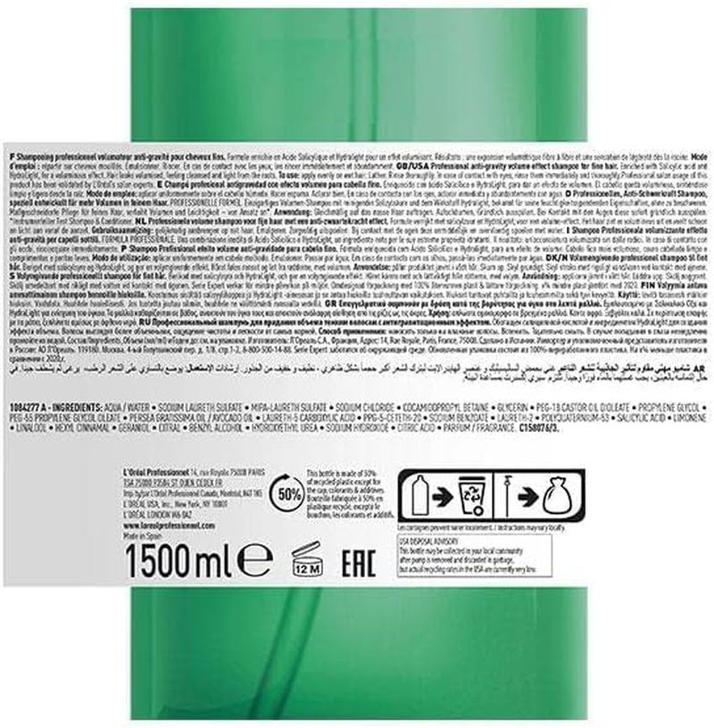 L'Oreal Professionnel Serie Expert Volumetry Shampoo 1500 Ml