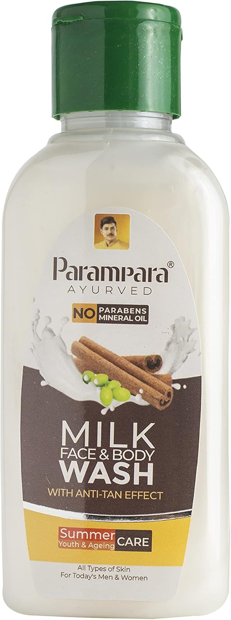 Parampara Ayurved Milk Face and Body Wash 100 ML image number 3