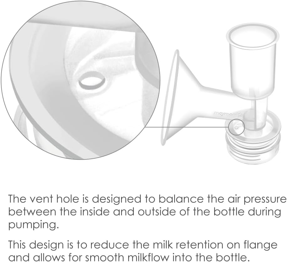 Maymom Breast Shield Flange for Ameda Breast Pumps (19 Mm, 1-Piece) image number 4