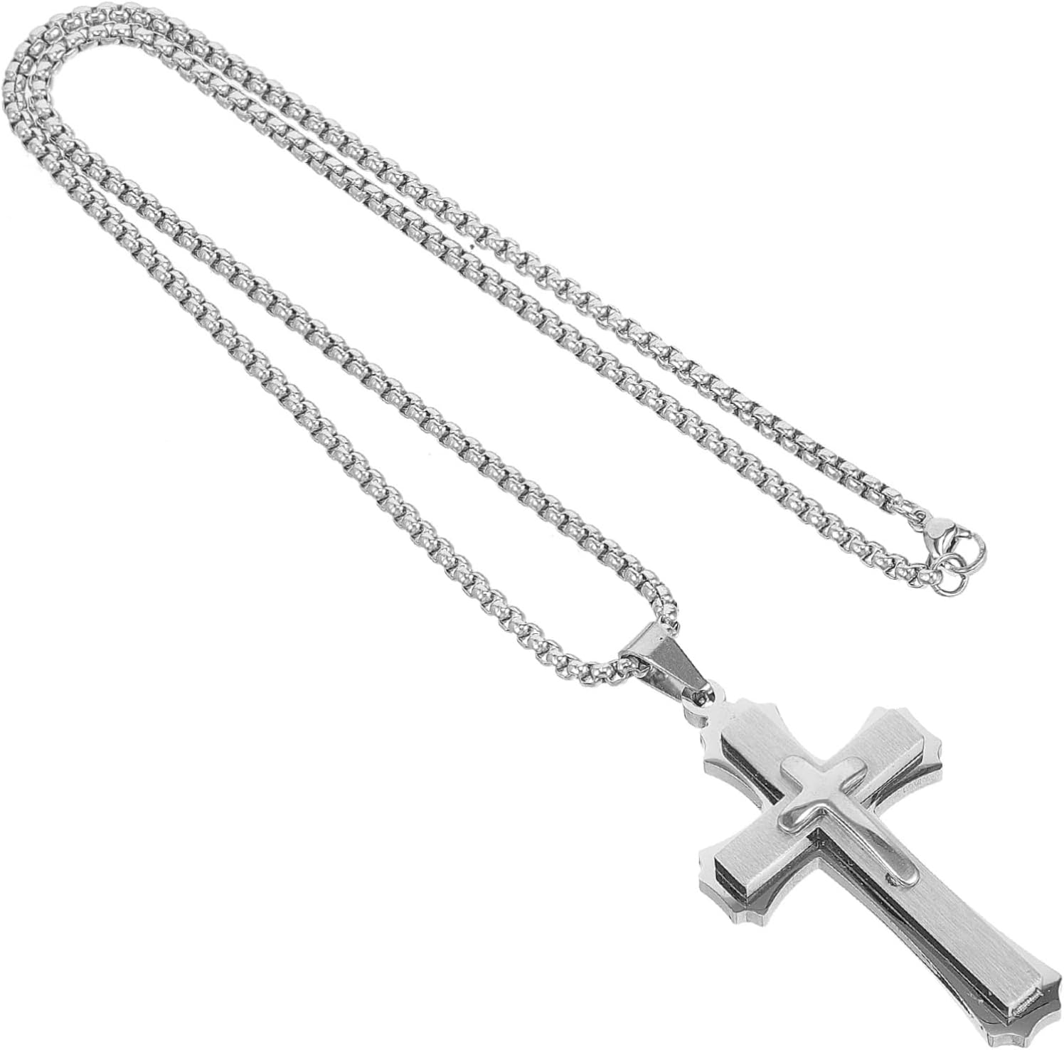 Car Cross Mirror Pendant Car Accessories Cross Car Ornament Car Hanging Ornament Car Mirror Hanging Decoration Rear View Mirror Ornament Car Supply Car Decoration Plaster Metal